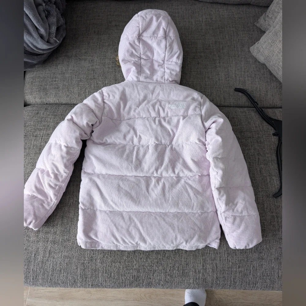The North Face Light Purple Jacket with Faux Fur Trim